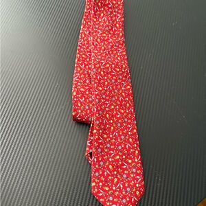 The Tie Bar Red and Yellow Floral Tie